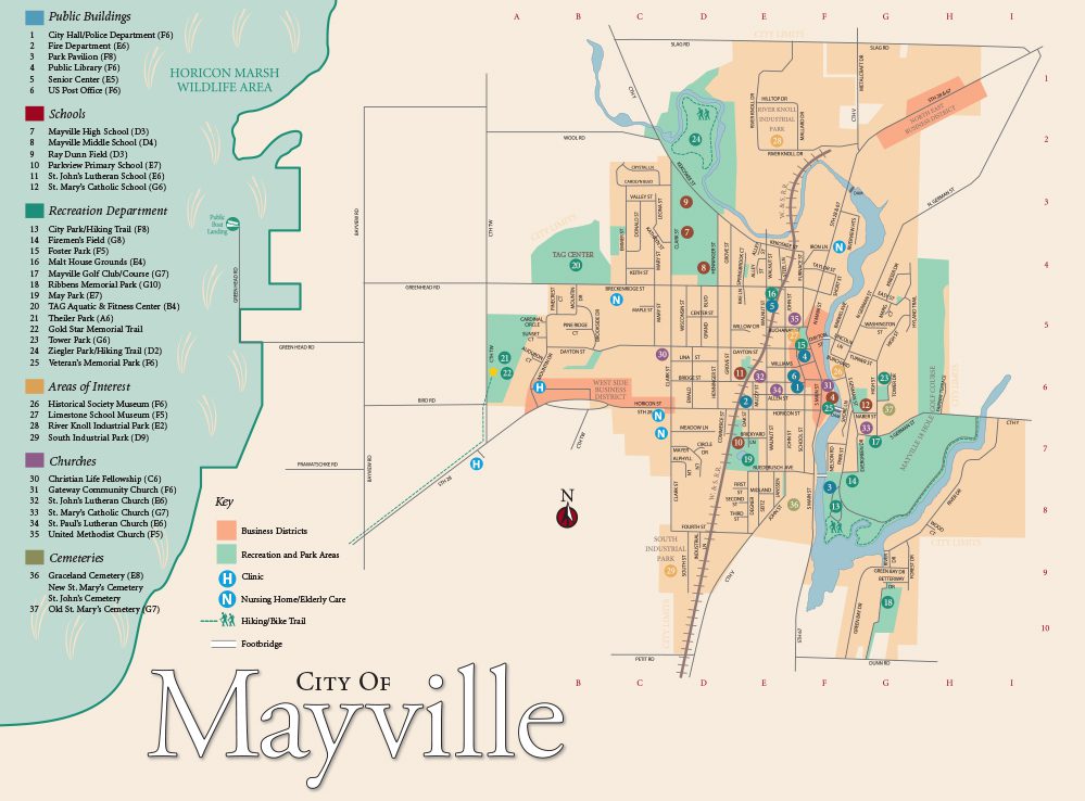 Mayville City Map